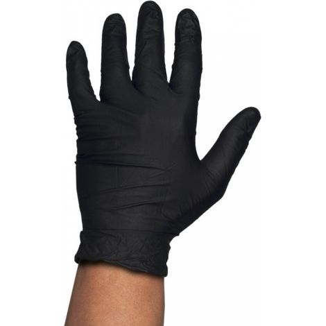 Guante desechable m08 sin empolvar nitr. ne 100 pz