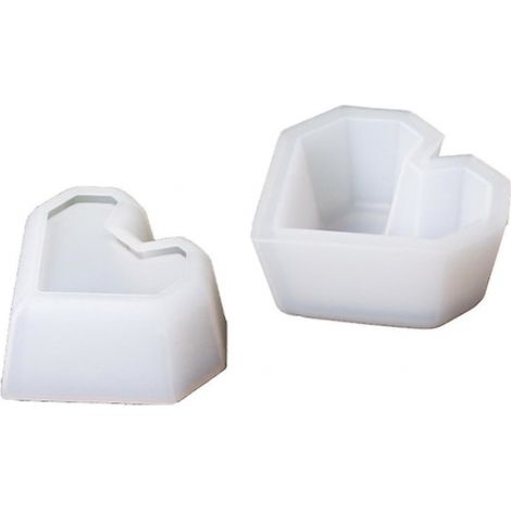 Moule à pot de fleurs en silicone béton à faire soi-même pour la décoration de plantes succulentes (1/5)
