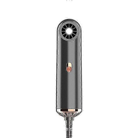 Sèche-cheveux de voyage 800 W, compact et rapide, avec embout concentrateur et réglages air chaud/froid pour le coiffage. (1/4)