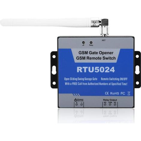 Dispositif d’ouverture de porte GSM, contrôleur d’accès RTU 5024, interrupteur marche / arrêt à distance, prise en charge de la commande SMS 850/900/1800/1900 MHz (1/5)