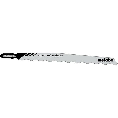 Metabo 3 LAMES DE SCIE SAUTEUSE « EXPERT SOFT MATERIALS » 126MM (623684000)