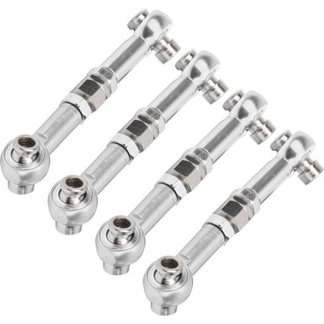Satz mit 4 Spurstangen aus Aluminiumlegierung für 1/10 RC-Cars HSP 94122 (silber) (1/5)