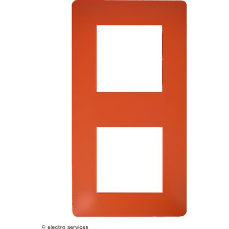 Plaque 2 postes essensya Coral - HAGER WE552