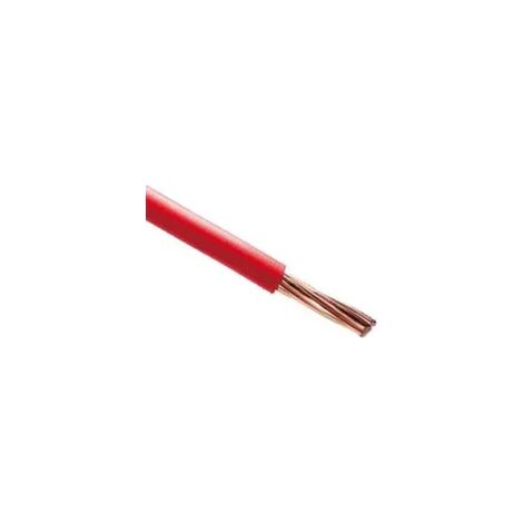 Fil électrique rigide ho7vR 16mm2 rouge (prix au m)