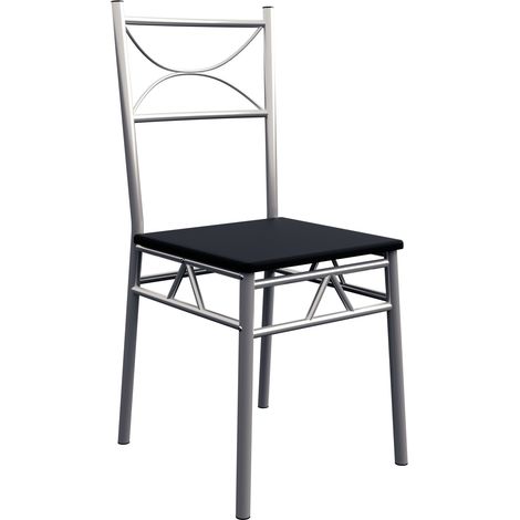 Casaria Set tavolo con 4 sedie per cucina soggiorno sala da pranzo
Nero