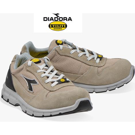 Utility Diadora Run Text Low S1P Src Esd, Scarpa Antinfortunistica Unisex - Adulto, Beige Juta/ Beige Juta, 41 EU (1/5)