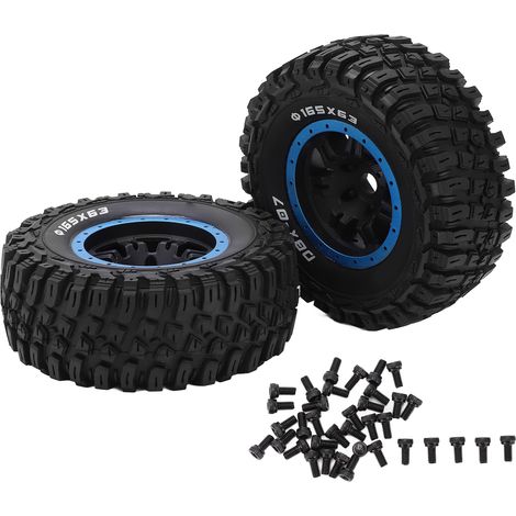 2 Pièces Pneus en Caoutchouc 165mm de Diamètre pour ZD Racing DBX‑07 1/7, Pièce de Rechange et Amélioration pour Voiture RC (1/5)