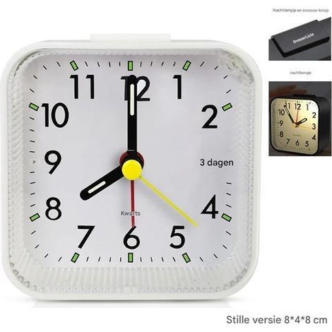Réveil numérique à double alarme – Volume et luminosité réglables – Écran LED multicolore avec veilleuse – Fonction snooze et sauvegarde de la mémoire – Noir (1/5)