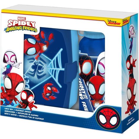Set de botella y lonchera de aluminio de Spider Man de Marvel