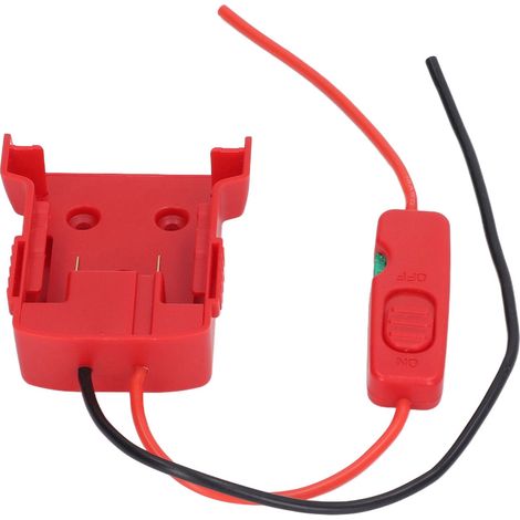 Adaptateur de batterie avec fusible 30 A, borne de sécurité, convertisseur de batterie au lithium ABS pratique pour M18 18 V (1/5)