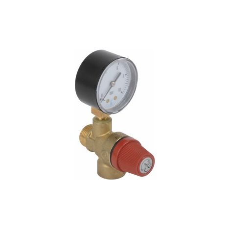 Valvola con manometro MF1/2" 3b