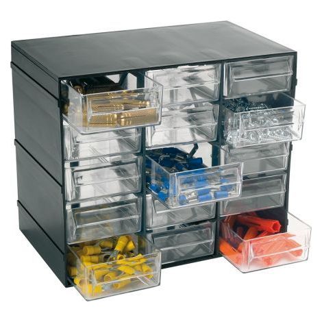 Organizzatore per officina artplast cassettiere design modulare cassetti trasparenti