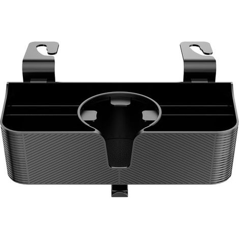 Portabevande ergonomico per poggiatesta, portabottiglie multifunzionale, organizer per poggiatesta auto con ganci per bicchieri, ideale per accessori da viaggio e altro ancora. (1/5)