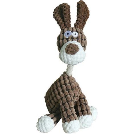 Jouet en Peluche et Tissu pour Chien-Brun (1/4)