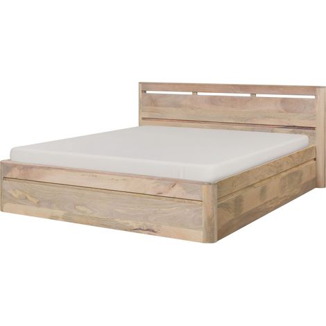 Letto Mango bianco Laccato 200x200 cm montato parzialmente TORONTO 358 (1/4)