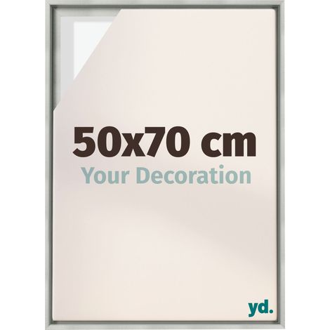 Your Decoration - Cadre flottant - Argent Mat - Cadre en caisse américaine pour toile sur chassis - MDF - Lyon (1/5)