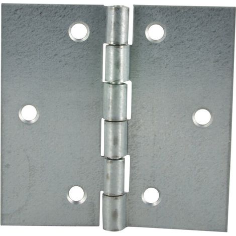 Cerniera quadrata con fori da 3 mm, L60 H60, 2 pezzi