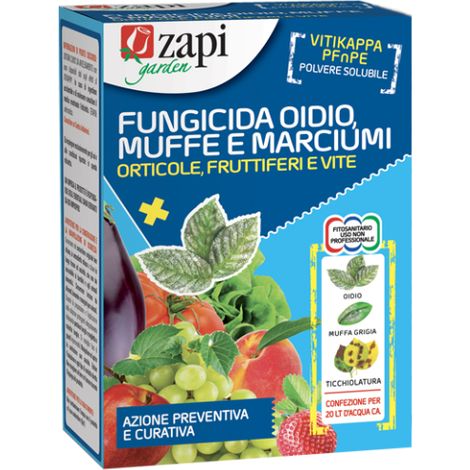 Fungicida oidio muffe e marciumi per orticole fruttiferi e vite Zapi Garden 500g