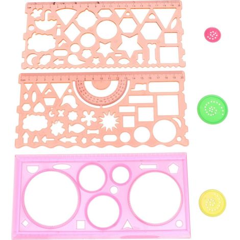 SUPVOX Gabarit de dessin créatif en plastique, règle pour la (1/5)