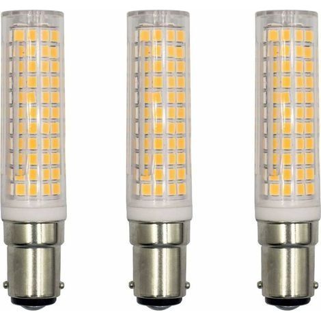 BA15D Ampoule LED, Energy Saver Culot 15W, Pour Réfrigérateur/Machine à Coudre/Lampe de Table CA230V, Lot de 3 (blanc chaud 3000K) [Classe énergétique A+] (1/4)