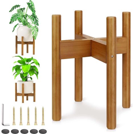 Support pour Plantes Intérieur, Support Pot de Fleur Durable, Porte Plante Intérieur Extérieur, Cache Pot sur Pied, Tabouret Plante pour Balcon Jardin Moderne, Décoration de Maison Moderne (1/5)
