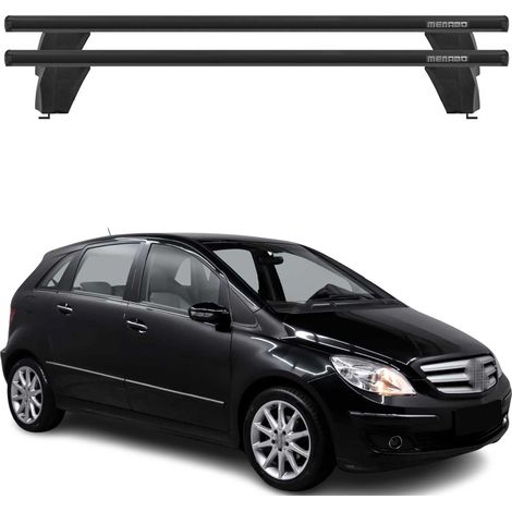 OMAC Dachträger Querträger Alu für Mercedes B Klasse W245 2005-2011 – Abschließbar – T-Nut – City-Crash-getestet – Max. 75 kg Schwarz (1/5)