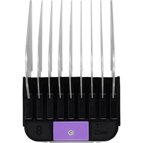 Peignes de protection professionnels en acier inoxydable pour toiletteurs d'animaux de style A5, 0,3 à 2,5 cm, compatibles avec les tondeuses KM Series AG BG Oster A5 A6 (20,3 à 2,5 cm) (1/5)