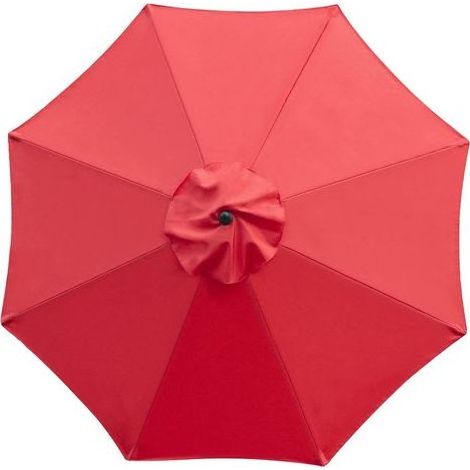 Ersatzdach für 3-m-Sonnenschirme – doppellagiges Polyestergewebe – wasserdicht und UV-beständig – passend für 8-Streben-Sonnenschirme – rote Farbe (1/5)
