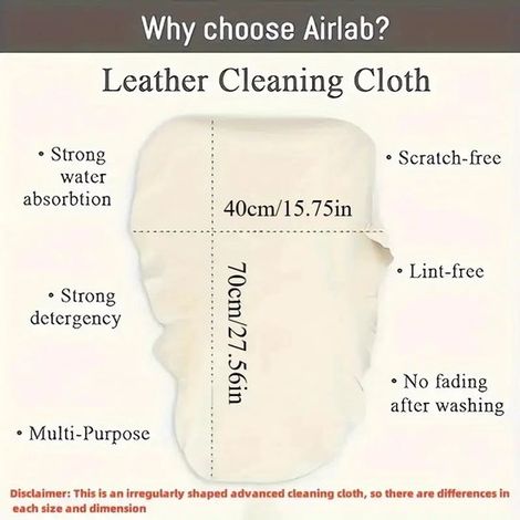 Serviette en peau de daim ultra-absorbante - Douce, à séchage rapide, durable et facile à utiliser pour le lavage et l'entretien de la voiture, 40,01 x 70,0 cm. (1/4)