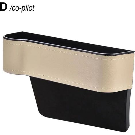 (D gauche) Boîte de rangement pour siège auto, organisateur de fente, support de remplissage pour portefeuille et téléphone, accessoire auto (1/5)