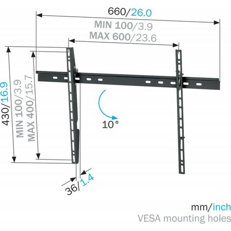 Vogel´s TV-WANDHALTERUNG NEIGBAR (MNT302 100KG SW)