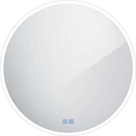 Nimco - Spiegel mit LED-Beleuchtung, Durchmesser 80 cm, Berührungssensor, Aluminium ZP 26002RVX (1/5)
