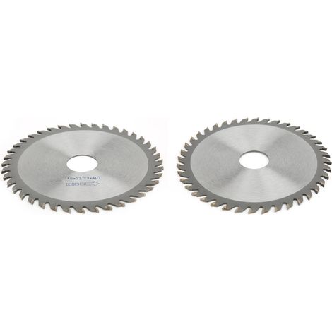40T Hartmetall-Sägeblatt, Holzbearbeitungswerkzeug für Massivholz, 115 x 22,23 mm (1/5)