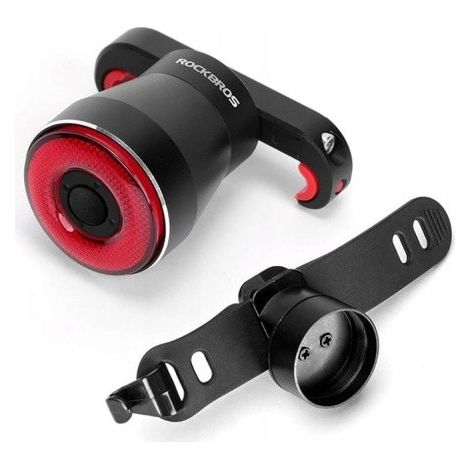 Faro posteriore per bicicletta Rockbros TL907Q50 a LED con luce freno integrata, da installare su reggisella o sella. (1/5)