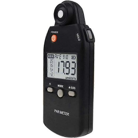 Radiomètre photosynthétique portable, mesureur de flux, appareil de mesure d'énergie lumineuse portatif, mesureur d'intensité lumineuse extérieur, noir SZRH A-GB (1/5)
