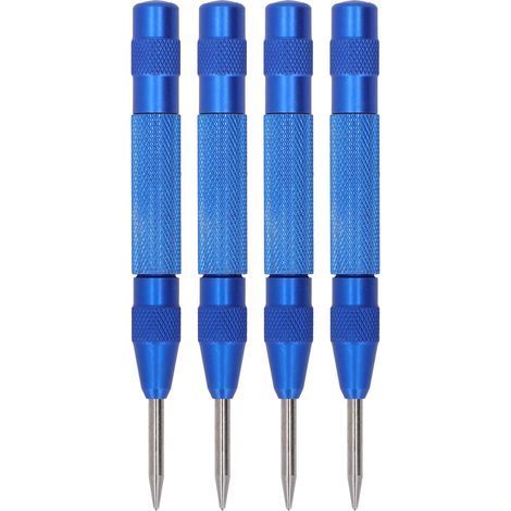 Kit d'outils automatique en acier rapide, 4 pièces, poinçon central, 5 pouces, pour l'installation et l'entretien, bleu