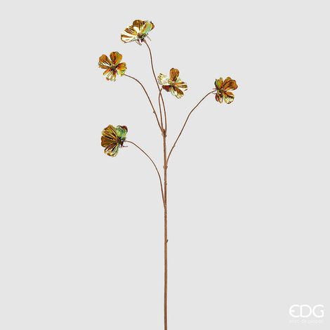 EDG Enzo De Gasperi  Ramo Cosmos Rex Reflex Natalizio H 65 Cm 5 Rami Colore Rame