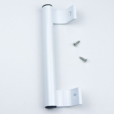 Poignée De Tirage - Aluminium - Blanc - Pour Portes Coulissantes Intérieures Extérieures - Lot De 2