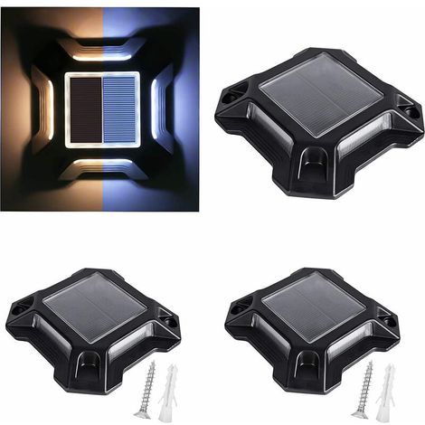 Lot de 1 lampe solaire extérieure - Étanchéité IP68 - Jardin, allée, cour, ponton - Lampes solaires LED - AquaForge (1/5)