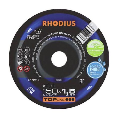 RHODIUS RHODIUS 206264 DISQUE À TRONÇONNER 150 MM 1 PC(S) ACIER