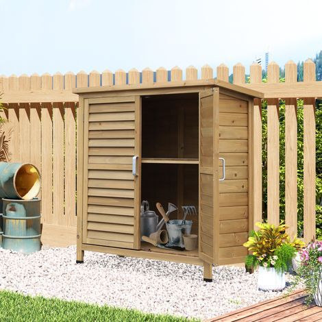 Gartenhaus aus Tannenholz mit wasserdichtem Bitumendach, 87 x 46,5 x 96,5 cm (1/5)