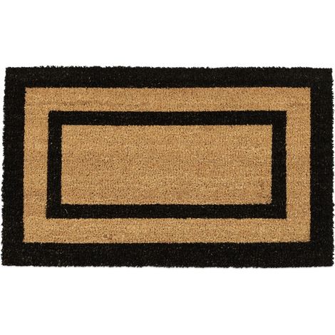 Relaxdays Zerbino Ingresso Casa, 75x45 cm, Tappetino Classico, Tappeto Antiscivolo, Interni & Esterni, Naturale (1/5)