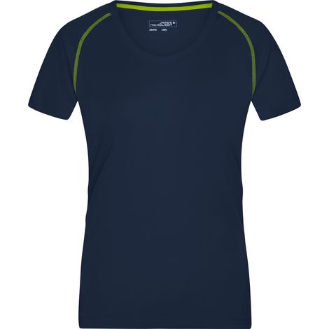James & Nicholson Funktions-Shirt Damen JN495 Gr. S navy/bright-yellow (1/4)
