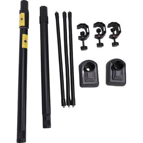 Porta divisoria rimovibile senza attrezzi per porte da 31,5" a 40"Supporto flessibile in acciaio nero opacoGhirlande e corone da appendere fino a 9 kgRiutilizzabile grazie ai 2 bracci estensibili. (1/4)