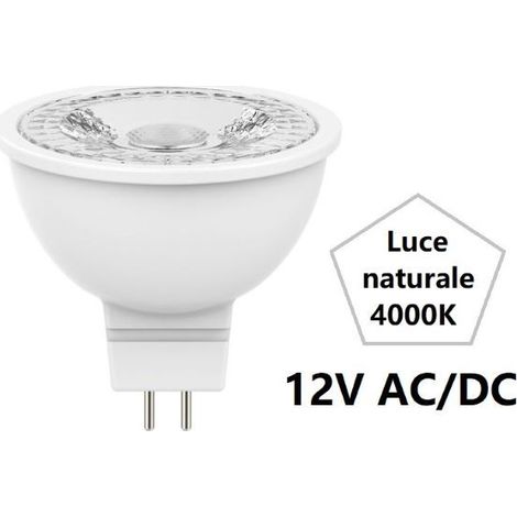 5BLISTER LAMPADA SPOT LED MR16 GU5.3 - 6.5w - 4000°K naturale - 560 lm - 50x45h