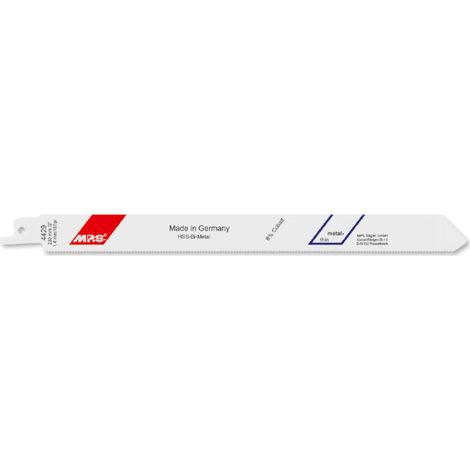 Bi-Metall-Säbelsägeblatt gefräst und geschränkt, GL 230/VL 210mm, ZT 1,4 mm/18TPI, 5er Pack