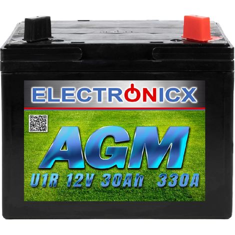Electronicx U1R AGM 30AH 330A Batterie Rasentraktor Aufsitzrasenmäher (1/5)