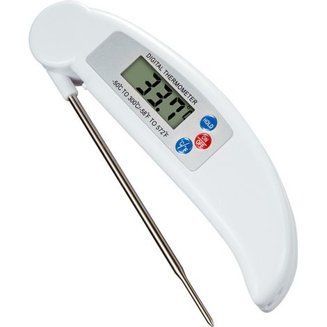 Küchenthermometer, Kühlschrank-Ersatzteile, sofort ablesbares elektronisches LCD-Thermometer mit Sonde zum Kochen in der Küche, Grillen, Flüssigkeiten, Steak, Öl, Milch (Batterien nicht im Lieferumfan