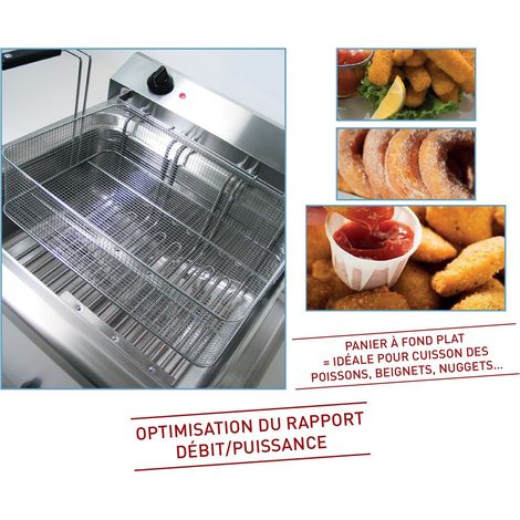 Friteuse à beignets électrique - 18 Litres - 400 V - Sofraca (1/2)