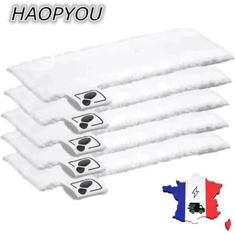 HAOPYOU-Lot de 5 Bonnettes Microfibre pour Karcher Easy Fix SC2 SC3 SC4 SC5Lingettes Remplacement pour Nettoyeurs Vapeur (1/4)